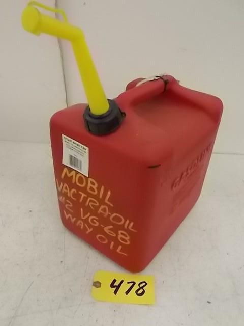 lot 478 image: Mobile Oil in 5 Gallon Can (See Pic...