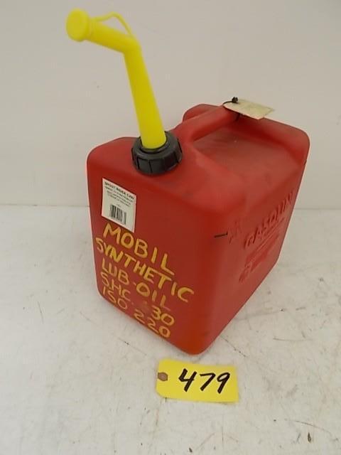 lot 479 image: Mobile Oil in 5 Gallon Can (See Pic...
