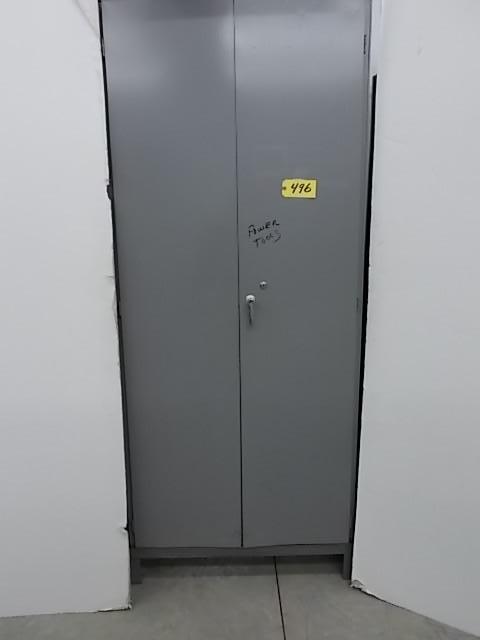 lot 496 image: Lyon H.D 2 Door Metal Cabinet, 24x3...
