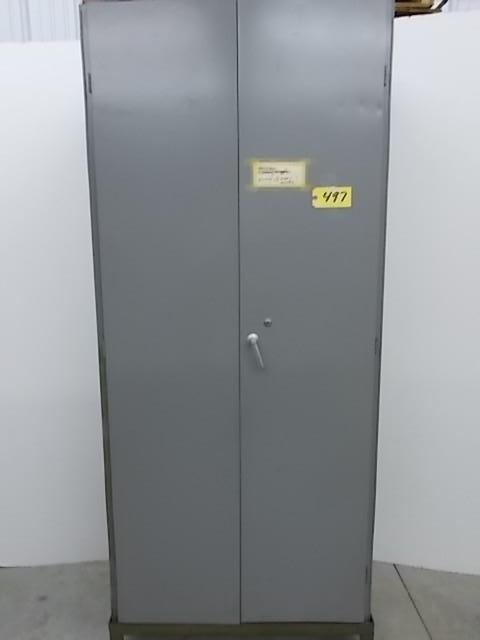 lot 497 image: Lyon H.D 2 Door Metal Cabinet, 24x3...