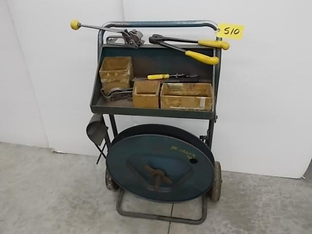lot 510 image: Steel Banding Cart, Includes 58&qu...