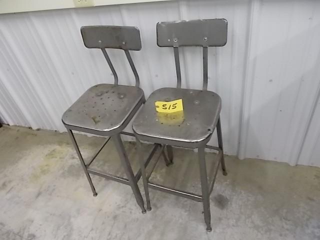 lot 515 image: (2) Shop Stools...