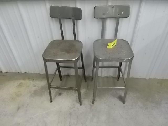 lot 516 image: (2) Shop Stools...
