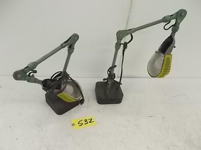 lot 532 image: (2) Flex Arm Work Lights...