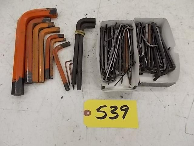 lot 539 image: Asstd Hex Keys...