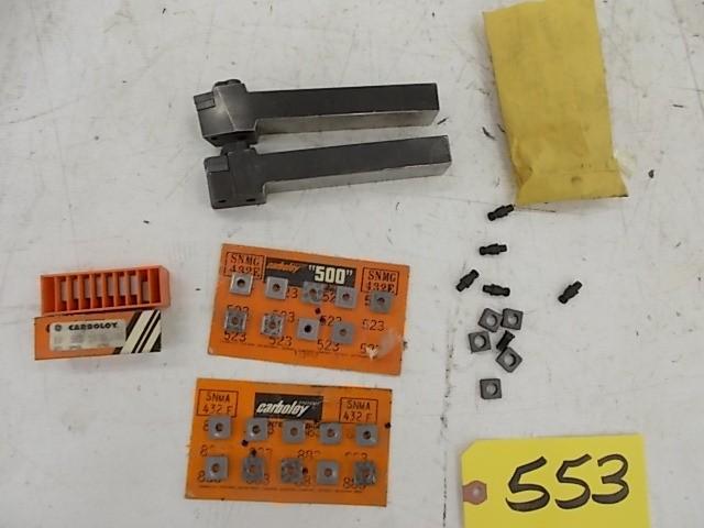 lot 553 image: (2) Carboloy Toolholders with Inser...