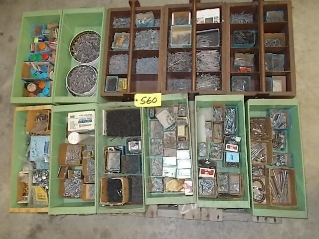 lot 560 image: Asstd Nails, Screws, & Misc....