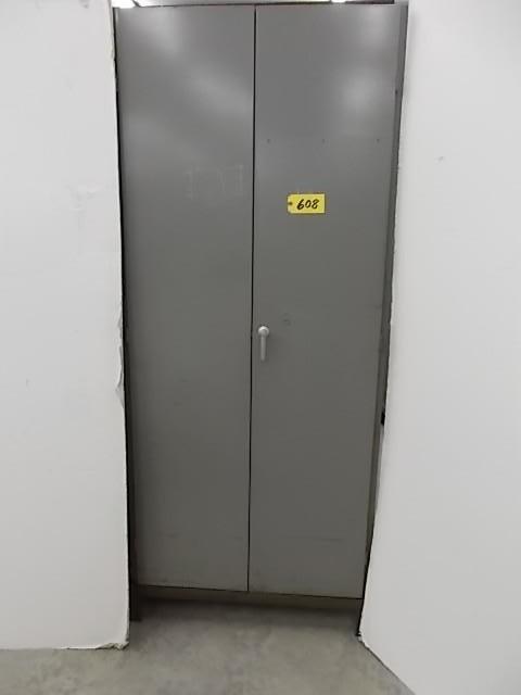 lot 608 image: Lyon H.D 2 Door Metal Cabinet, 24x3...