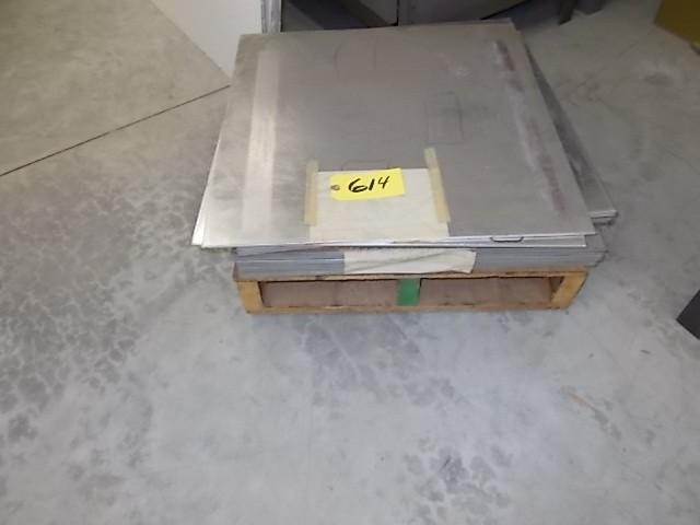 lot 614 image: 2x2 Aluminum Sheets...