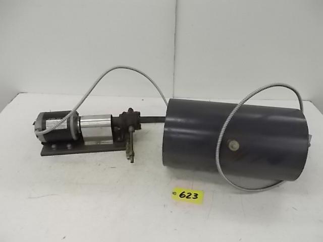lot 623 image: Motor with Pump, Tank, & Hanger...