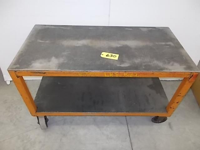 lot 630 image: Heavy Duty Shop Cart, 24 x 48, 4000...