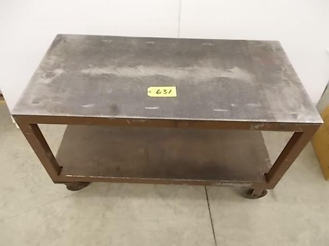 lot 631 image: Heavy Duty Shop Cart, 24 x 48, 4000...