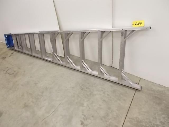 lot 644 image: Werner 10 Aluminum Step Ladder...