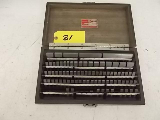 lot 81 image: Starrett Webber Gage Blocks...