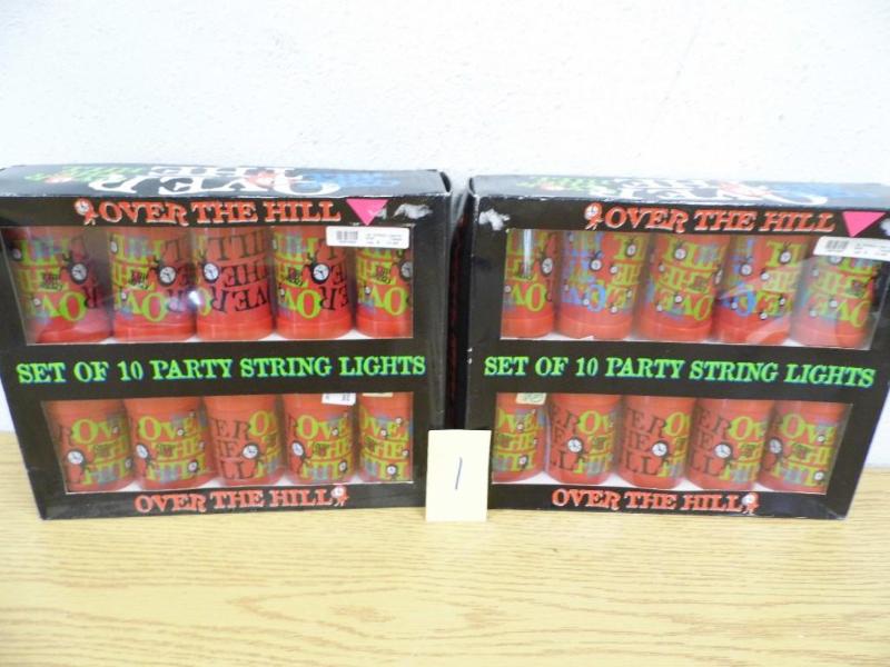 2 Sets of Over The Hill party lights