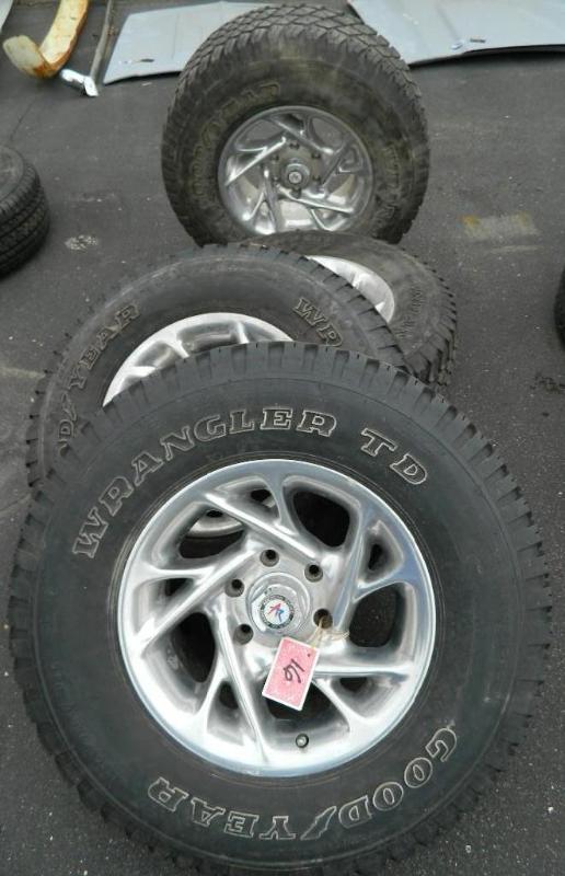 lot 16 image: Lot of (4) Wrangler TD Goodyear Tir...