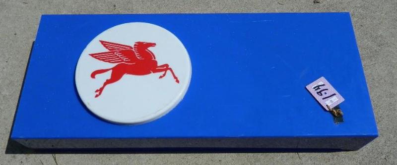 lot 194 image: Mobil Sign ( 37" x 16" x ...