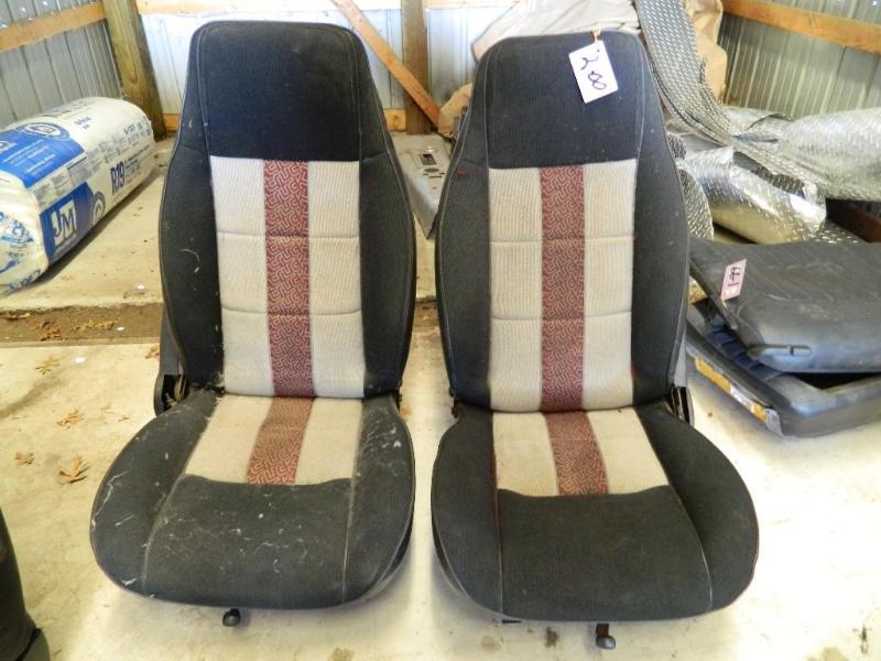 lot 200 image: Pair of Cloth Bucket Seats for a &q...