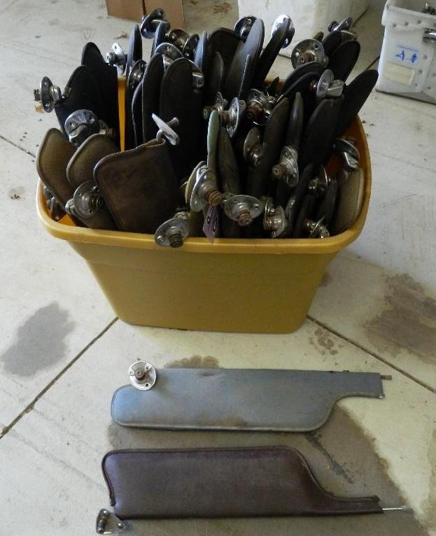 lot 210 image: Large lot of 50 Sun visors for Che...