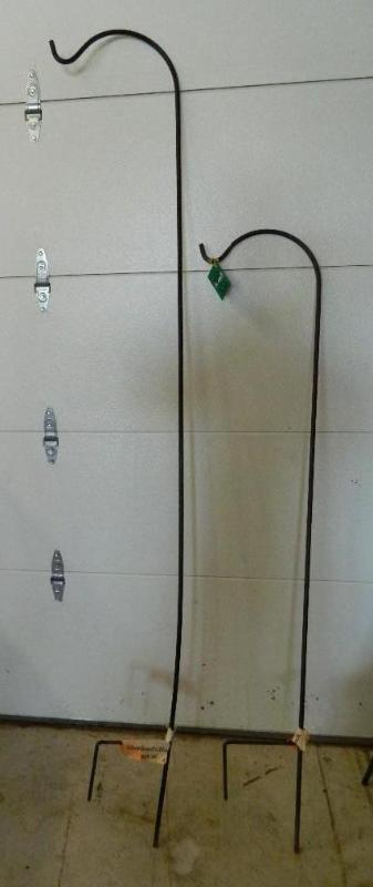 lot 213 image: Lot of (2) Shepherd Hooks. Please s...