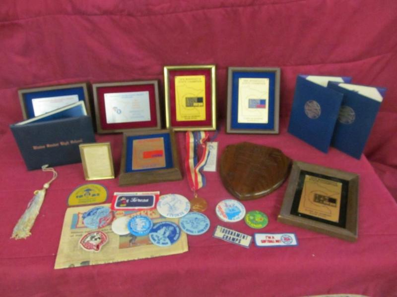 Box of Slow Pitch Softball Awards, ...