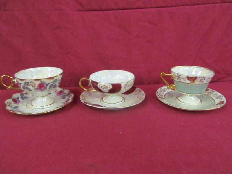 3 Sets of China - Cups and Saucers...