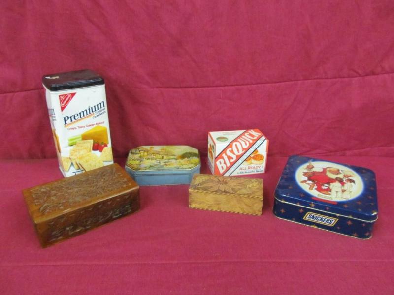 Vintage Ornate Wood Boxes, Premium ...
