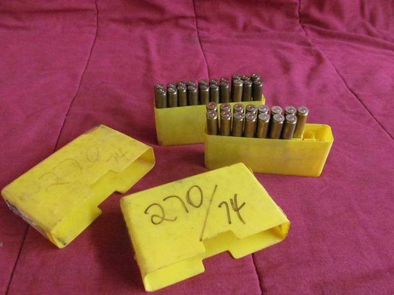 2 Plastic Cases of 270 Rounds with ...