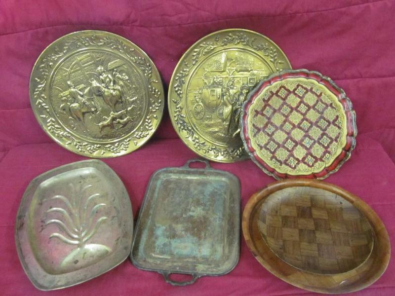 Large Group of Serving Trays...