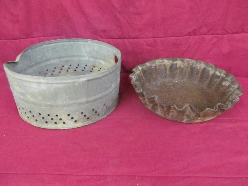 14 in Diameter Galvanized Pan and 1...