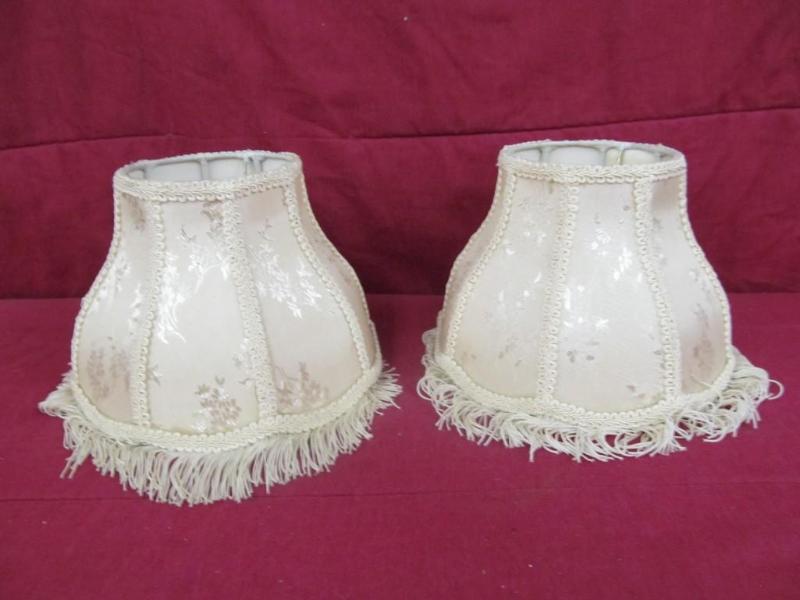 Vintage Matching Lamp Shades, Vinta...