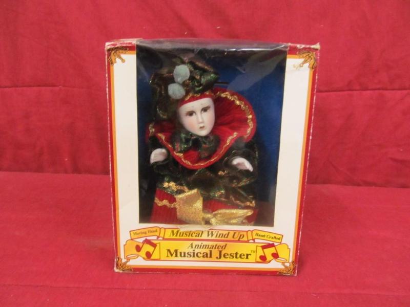 Animated Wind Up Musical Jester...