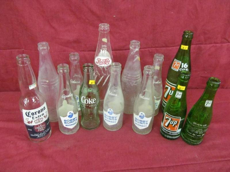 Bottles - Bobbie Burns, Coca Cola, ...