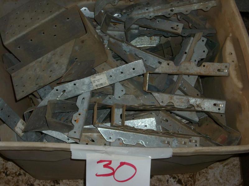 Assortment of joist hanger brackets...