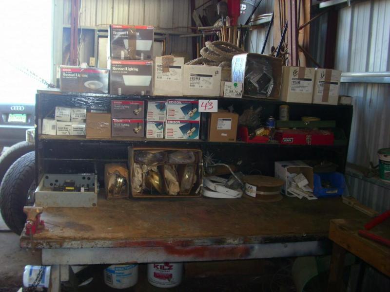 Large assortment of lighting materi...