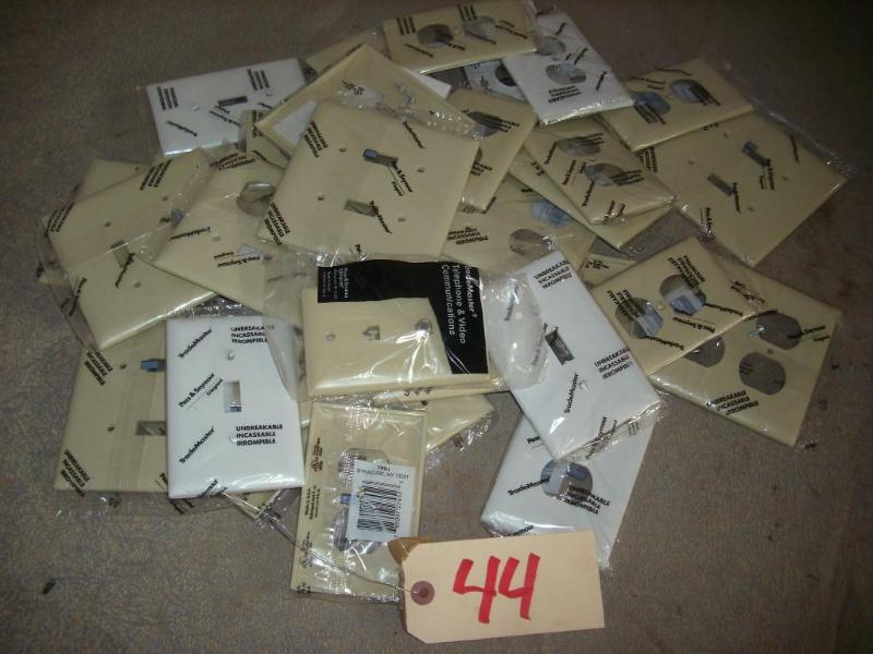 assortment of outlet covers...