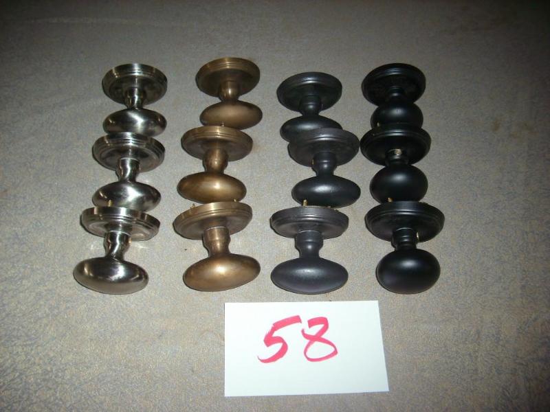12 solid brass door knobs...
