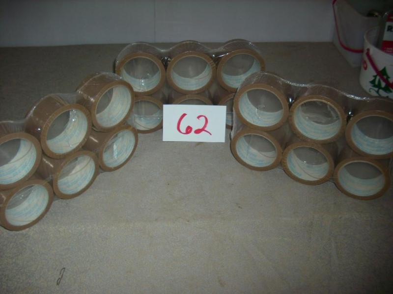18 rolls of packing tape...