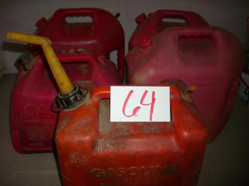 5 gas cans...