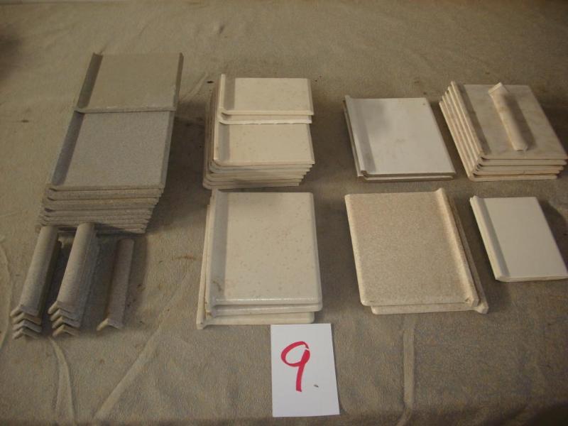Assortment of baseboard tile...