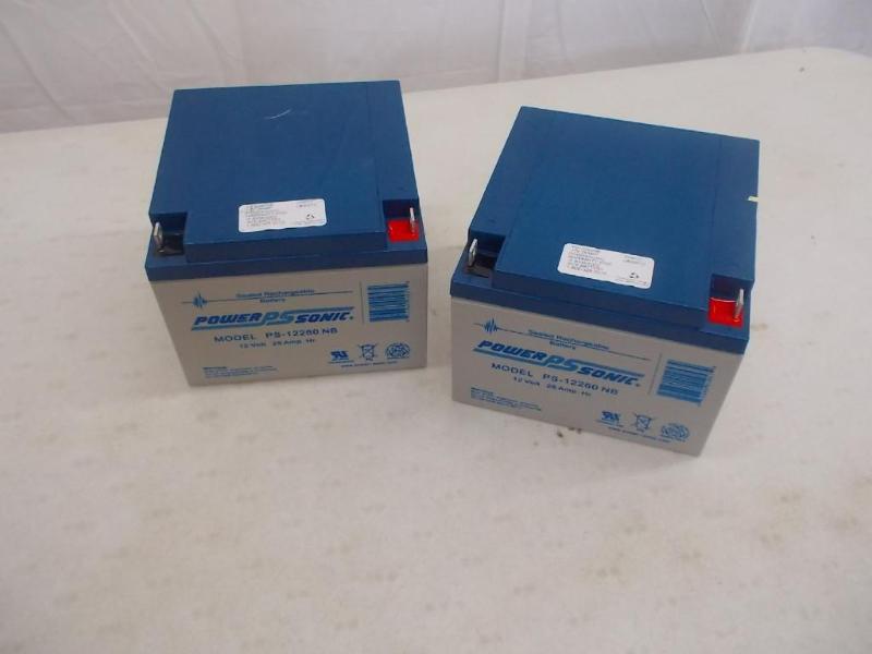 Pair of Power Sonic, sealed, rechar...
