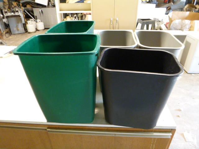 5 Trash Cans...