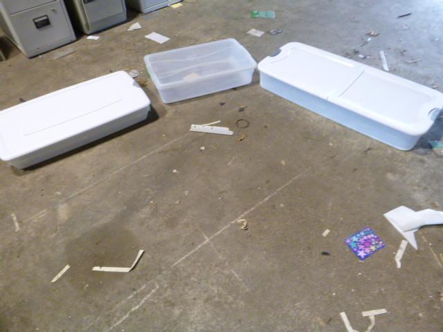 3 Totes with Lids...