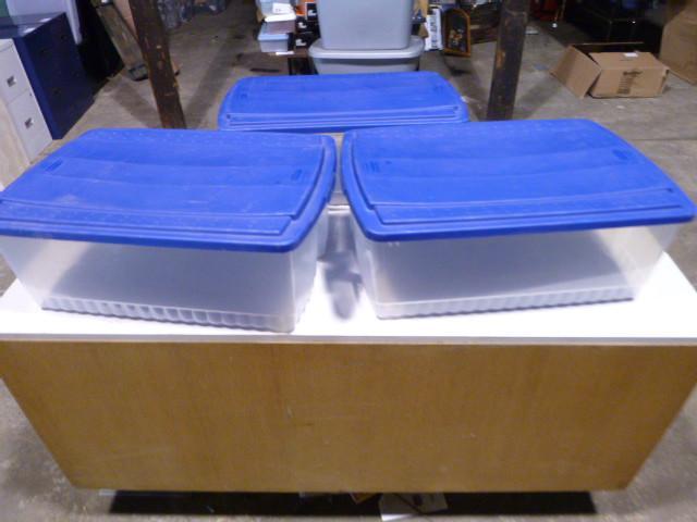 3 Totes with Lids...