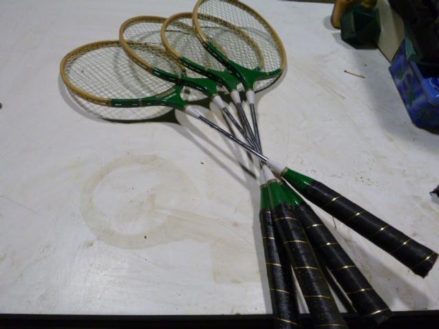 4 Regent Badminton Rackets...