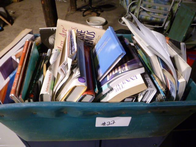 Tote Full of Miscellaneous Books Ha...