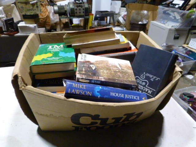 Box of Miscellaneous Books Hard and...