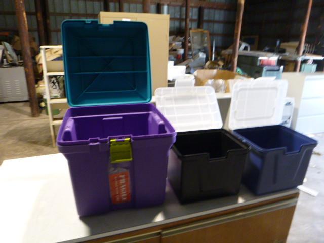 3 Storage Totes...