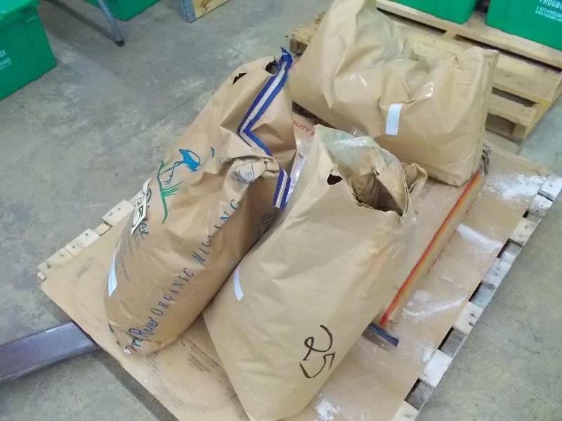 5 bags of flour that are open. 2 He...