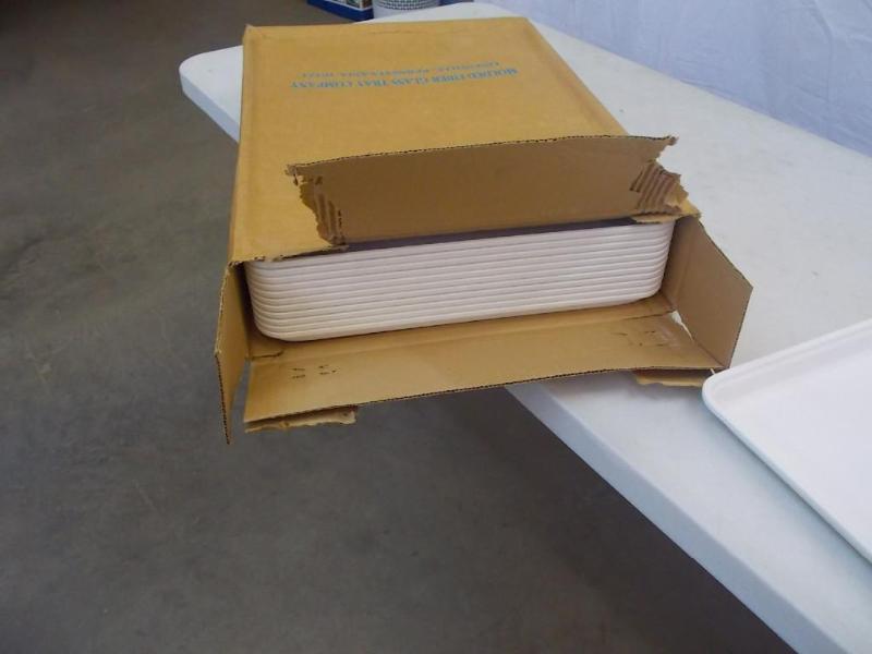 One case of 12 NEW molded fiberglas...